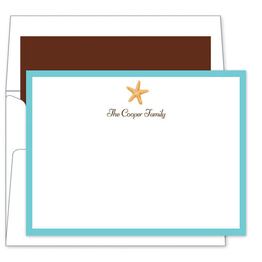 Starfish Flat Note Cards
